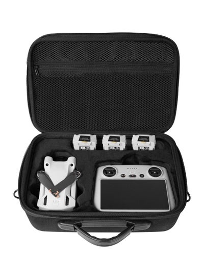 اشتري حقيبة حمل صلبة لـ DJI Mini 3 Pro DJI Mini 3 Pro DJI RC وملحقاتها حقيبة تخزين محمولة مضادة للصدمات مع حزام كتف أسود في السعودية