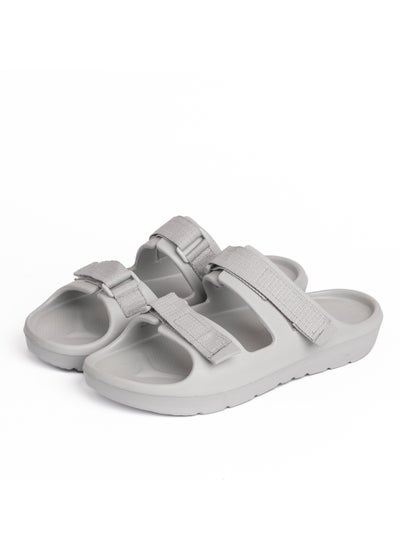 اشتري Scootch Double Buckle Slipper Grey For Men في مصر