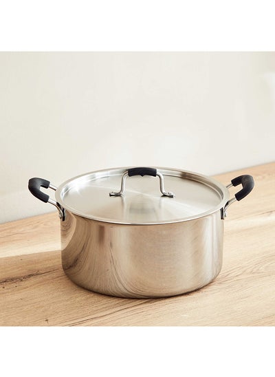 Buy Glisten Triply Casserole with Steel Lid 36 x 16 x 28 cm in Saudi Arabia