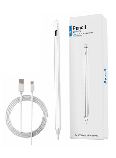 Buy Active Digital Stylus Pen Pencil Pro 2nd generation iPad Pen with Fast Charging & Palm Rejection For Apple iPad 2018 and Later White in UAE