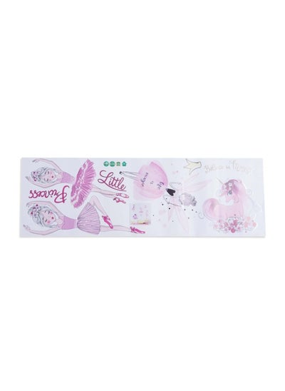 Buy Little Ballerina Wall Sticker 30X90cm - Pink in UAE