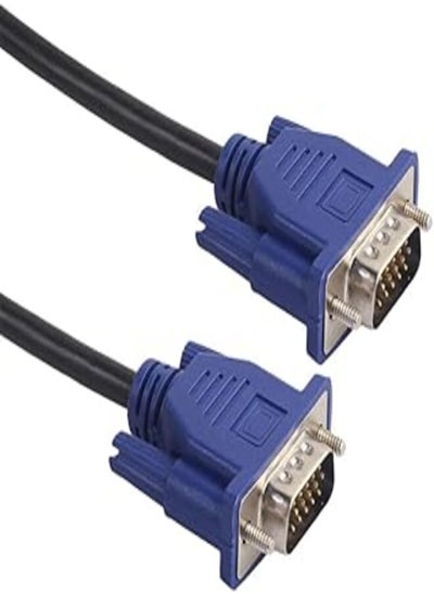 اشتري Keendex KX 2481 VGA 15 Pin Male to Male Cable, 1.5 Meters - Black في مصر