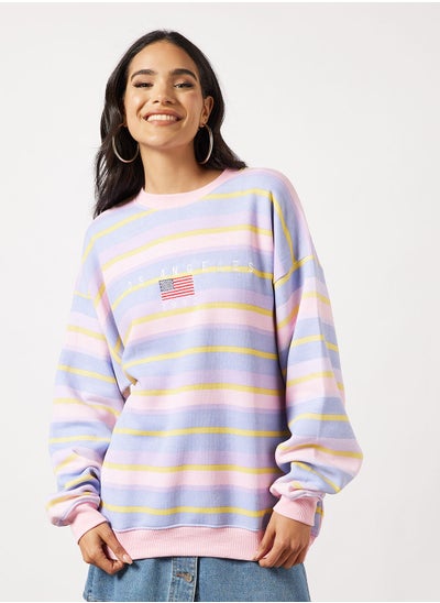 اشتري Los Angeles Striped Sweater في السعودية