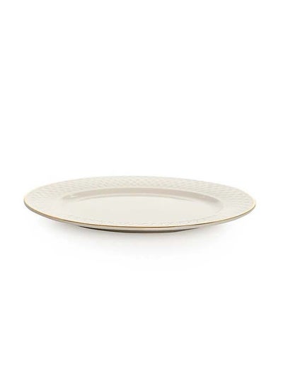 Buy Eclat Porcelain Oval Platter Gold 22.5 cm in UAE
