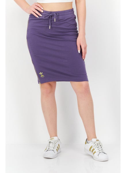 Buy Women Sportswear Fit Drawstring Outdoor Mini Skirt, Purple in UAE