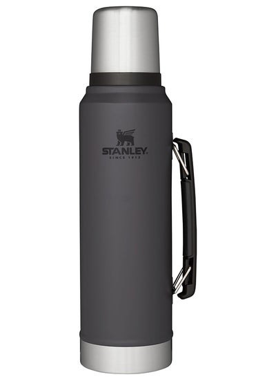 Buy Classic Legendary Bottle 1L / 1.1QT Charcoal – BPA FREE Stainless Steel Thermos | Keeps Cold or Hot for 24 Hours | Leakproof Lid Doubles as Cup | Dishwasher Safe | Lifetime Warranty in UAE