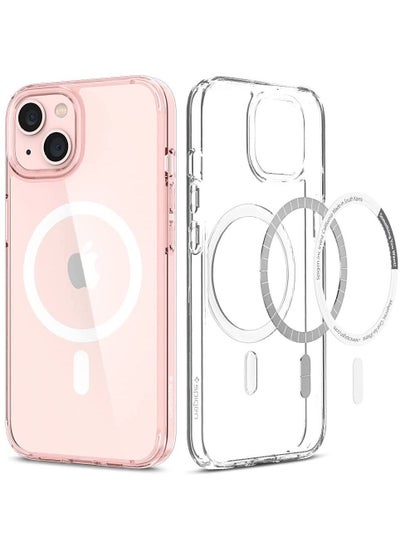 Buy Ultra Hybrid Mag Case Cover Compatible with iPhone 13 MagSafe Rose Crystal in UAE