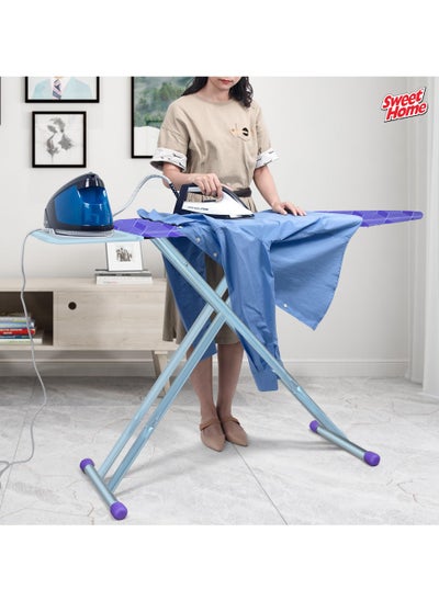 Buy Sweet Home Ironing Board with Adjustable Height Mechanism Heat Resistant Foldable Ironing Board Cotton Cover Freestanding Heavy-Duty Non Slip Legs for Home, Laundry Room or Dormitory Use in Saudi Arabia