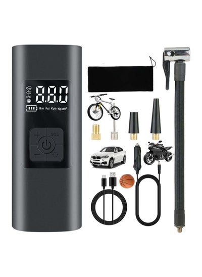 Buy Tire Inflator Portable Air Compressor, Wireless with LED Light, Can Detection, 6000mAh Battery 150PSI Fast Inflation, Suitable for Balls, Motorcycles, Bicycles, Cars in Saudi Arabia