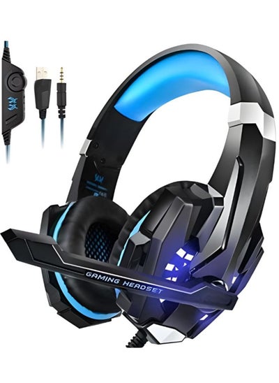 Buy G9000 LED Over-Ear Gaming Wired Headphones With Mic For PS4/PS5/XOne/XSeries/NSwitch/PC in Saudi Arabia