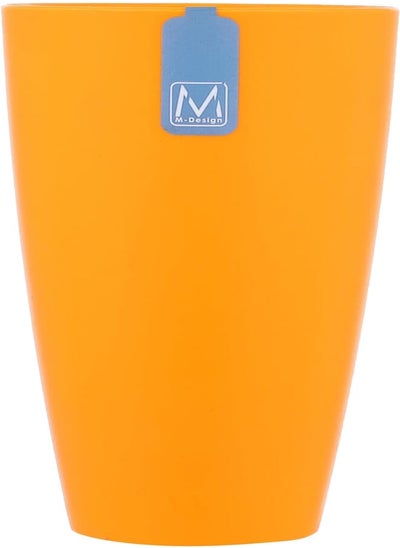 اشتري M-Design Lifestyle Large Plastic Cup, 420 ml - Orange في مصر