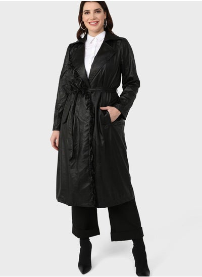 Buy Pocket Detail Longline Coat in UAE