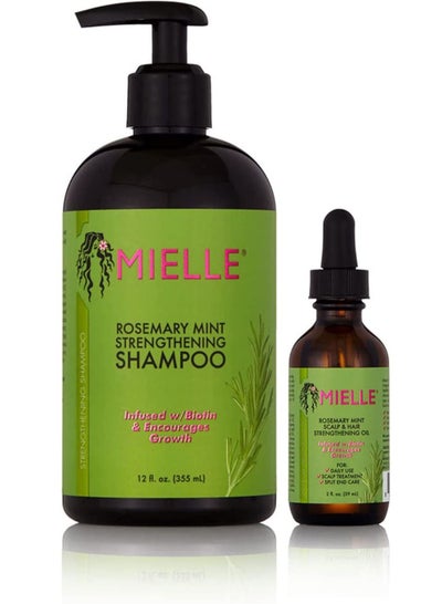 Buy Rosemary Mint Strengthening Shampoo  Scalp & Hair Strengthening Oil Gift Set in UAE