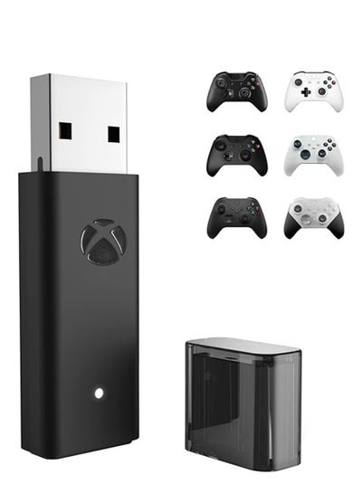 Buy Wireless Adapter for Xbox One Controller, USB Adapter Suitable for PC, Laptops, Tablets, Windows 10/11, fit for Xbox One, One S, One X, Elite 1, Elite 2 Controller in Saudi Arabia