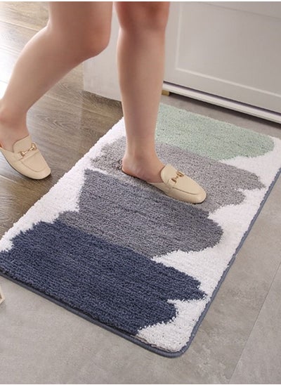 Buy Bathroom Rug Mat Ultra Soft and Water Absorbent Bath Rug Bath Carpet Machine Wash Dry for Tub Shower and Bath Room 60*90CM in UAE