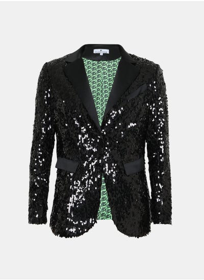 Buy Men Party Sequin Blazer in UAE