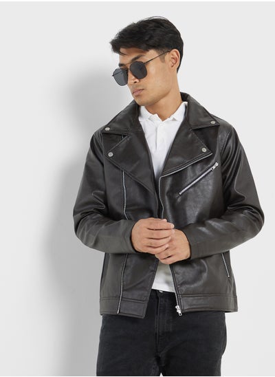 Buy Pu Biker Jacket in Saudi Arabia