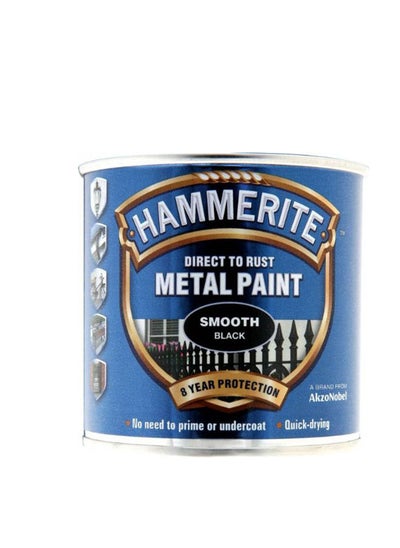 اشتري Hammerite Metal Paint Smooth Black 250ml في الامارات