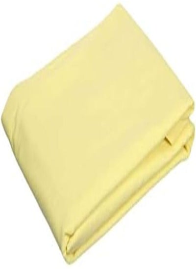 اشتري Plain Cotton Pillow Case 45 * 120 cm - Yellow في مصر