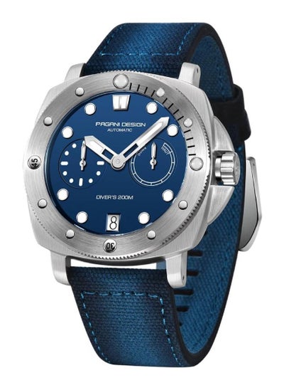 اشتري Automatic Diver's 200M Blue Nylon Strap Men's Watch في الامارات