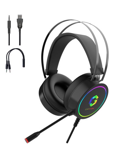 اشتري GAMEON Thunderstrike GOT200A RGB Gaming Headset Supporting PS4 PS5 XBOX ONE PC with USB Connectivity في السعودية