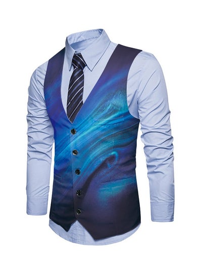 Buy New Fashionable Personalized Printed Men's Suit Vest in UAE