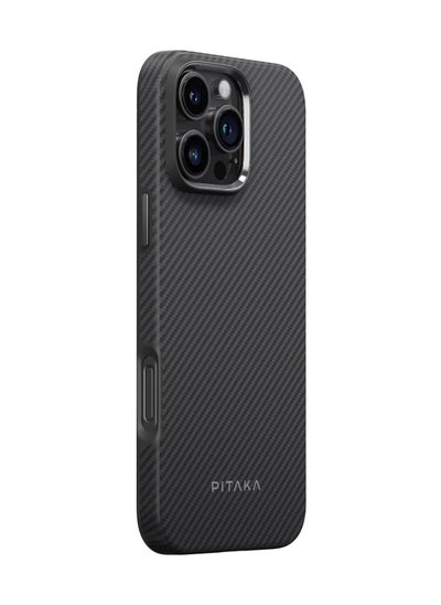 Buy PITAKA Military-Grade Protective Black Case for iPhone 16 Pro Max in UAE