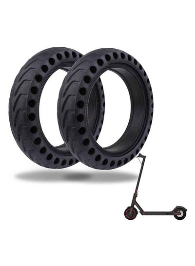 اشتري Electric Scooter Replacement Tires, Rubber Solid Wheel Honeycomb Tire Grip/Friction Non-Slip Tire Tubeless e Scooter Accessories for Xiaomi 8.5 x2 M365/Pro Electric Scooter (2 Pcs 8.5 inch) في السعودية