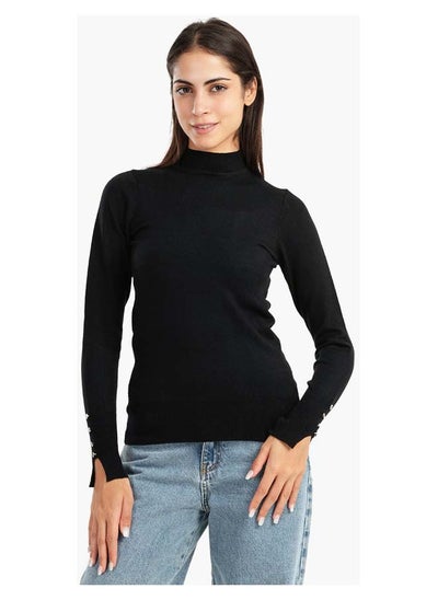 Buy Pullover with Cuff Slits in Egypt