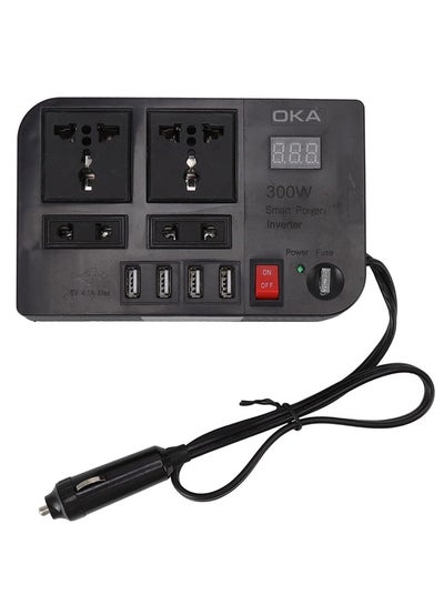 Buy Power Adapter From 12 Volts To 220 Volts Capacity 300 Watts Works Through The Car Lighter in Egypt