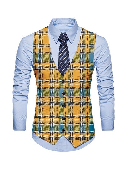 Buy New Fashionable Personalized Printed Men's Suit Vest in UAE