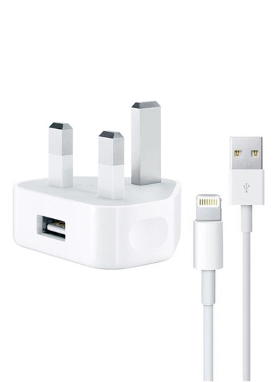 اشتري Wall Charger With Cable White في الامارات