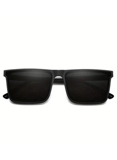 اشتري Stylish Square Frame UV Protection Sunglasses Shielding Your Eyes Showcasing Your Style BLACK في الامارات