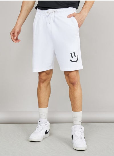 اشتري Minimal Print Regular Terry Shorts في السعودية