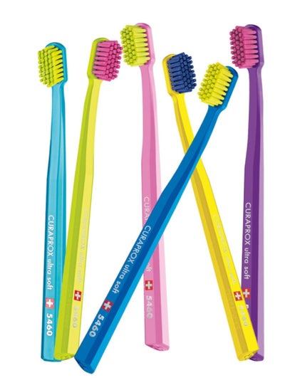 Buy Curaprox Ultra Soft Toothbrush 5460 Multi Color One Piece in Saudi Arabia