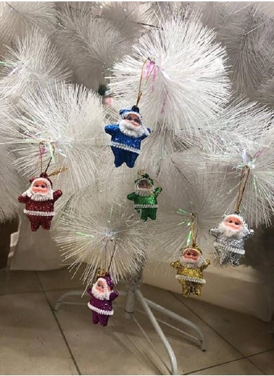 Buy Mini Santa Claus Doll Pendant Hanging Ornaments for Christmas tree Decorations,12 pcs in Egypt