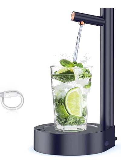 Ruiqas Desktop Water Dispenser – USB Rechargeable Electric Pump For 5-Gallon Jugs, 7 Flow Levels, Portable For Home, Office, Camping