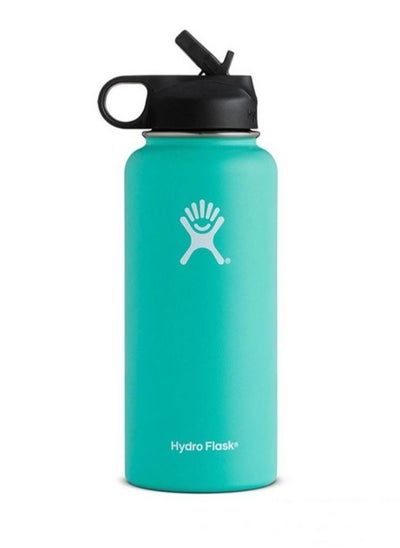 Buy Stainless Steel Vacuum Insulated Water Bottle Outdoor Sports Kettle Thermos Cup 946ml 32oz Light Green in UAE