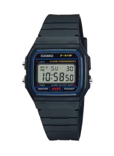 Buy Unisex F-91W-1YER Digital Wrist Watch in UAE