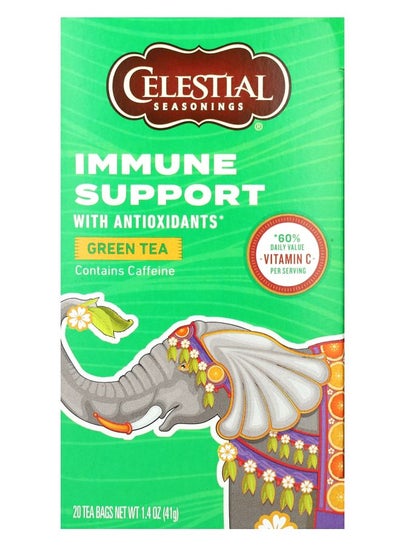 Buy Green Tea Immune Support with Antioxidants 20 Tea Bags 1.4 oz (41 g) in UAE