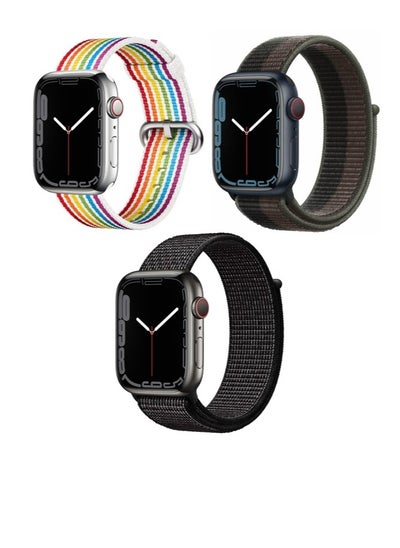 Buy 3pcs Watchband Replacement for Apple Watch 41/40/38mm Series 8/7/6/5/4/SE in UAE