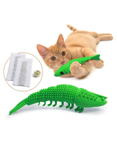 Buy Cat Toothbrush Catnip Toy Durable Hard Rubber Cat Dental Care, Cat Interactive Toothbrush Chew Toy in Saudi Arabia