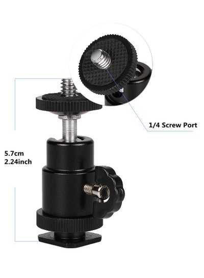 Buy JMARY Metal 360 Degree Ball Head: Lightweight ball head mount for cameras. (Model: BH-02) in Egypt