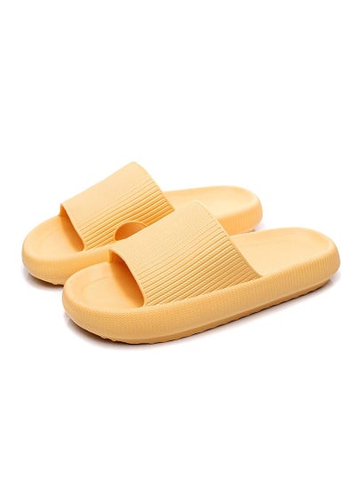 Buy Pillow Slides Slippers, Massage Shower Bathroom Slipper, Non-Slip Quick Drying Open Toe Super Soft Thick Sole Sandals, size 27 in UAE