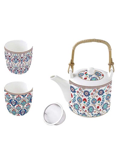 اشتري Iznik Teapot Set, Multicolour – 600ml في الامارات