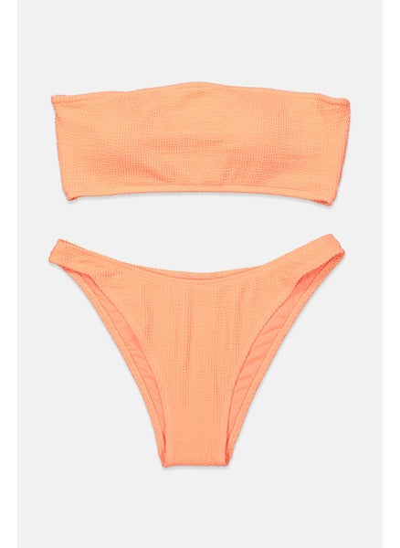 اشتري Women 2 Padded Piece Bikini Set, Coral في السعودية