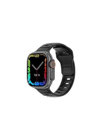اشتري Dt DTNO.1 DT8 Ultra Smart Watch - Bluetooth 2.0 inch / 49 mm - NFC - Compatible with Android and IOS Black Color في مصر