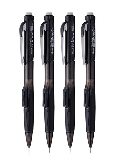 Buy 4-Piece Mechanical Pencil 0.7mm Tip Black Body in UAE