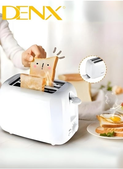 Buy 2-Slice Bread Toaster, 650 Watts, White in Saudi Arabia