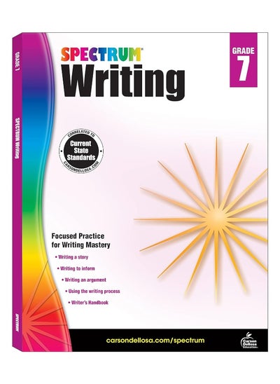 اشتري Spectrum 7th Grade ELA Writing Workbook – Fiction, Narrative, Story Building Skills Practice for English Language Arts, For Homeschool or Classroom (136 pgs) في الامارات